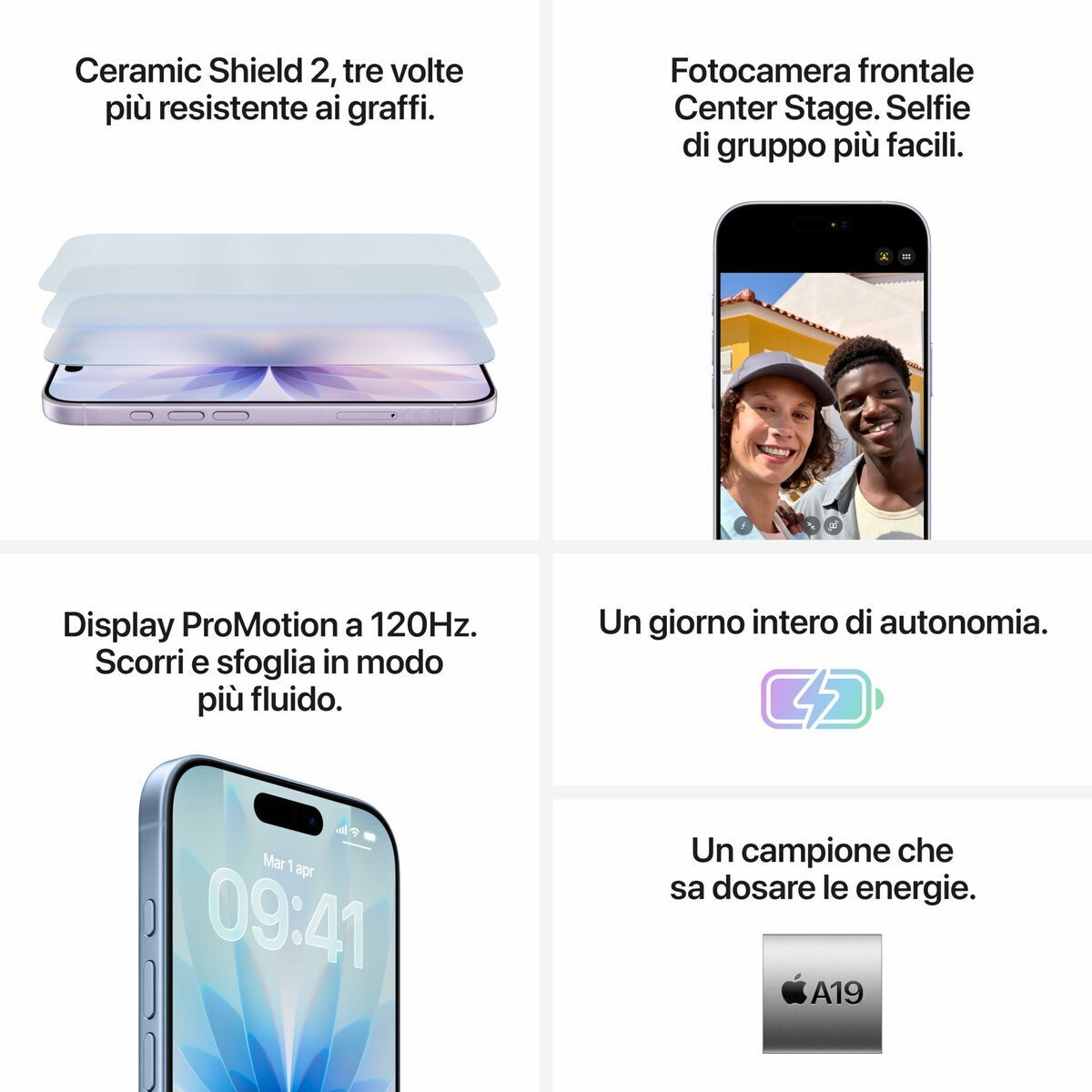 Apple Smartphone Apple Iphone 17 6,3" Hexa Core 8 Gb Ram 256 Gb White