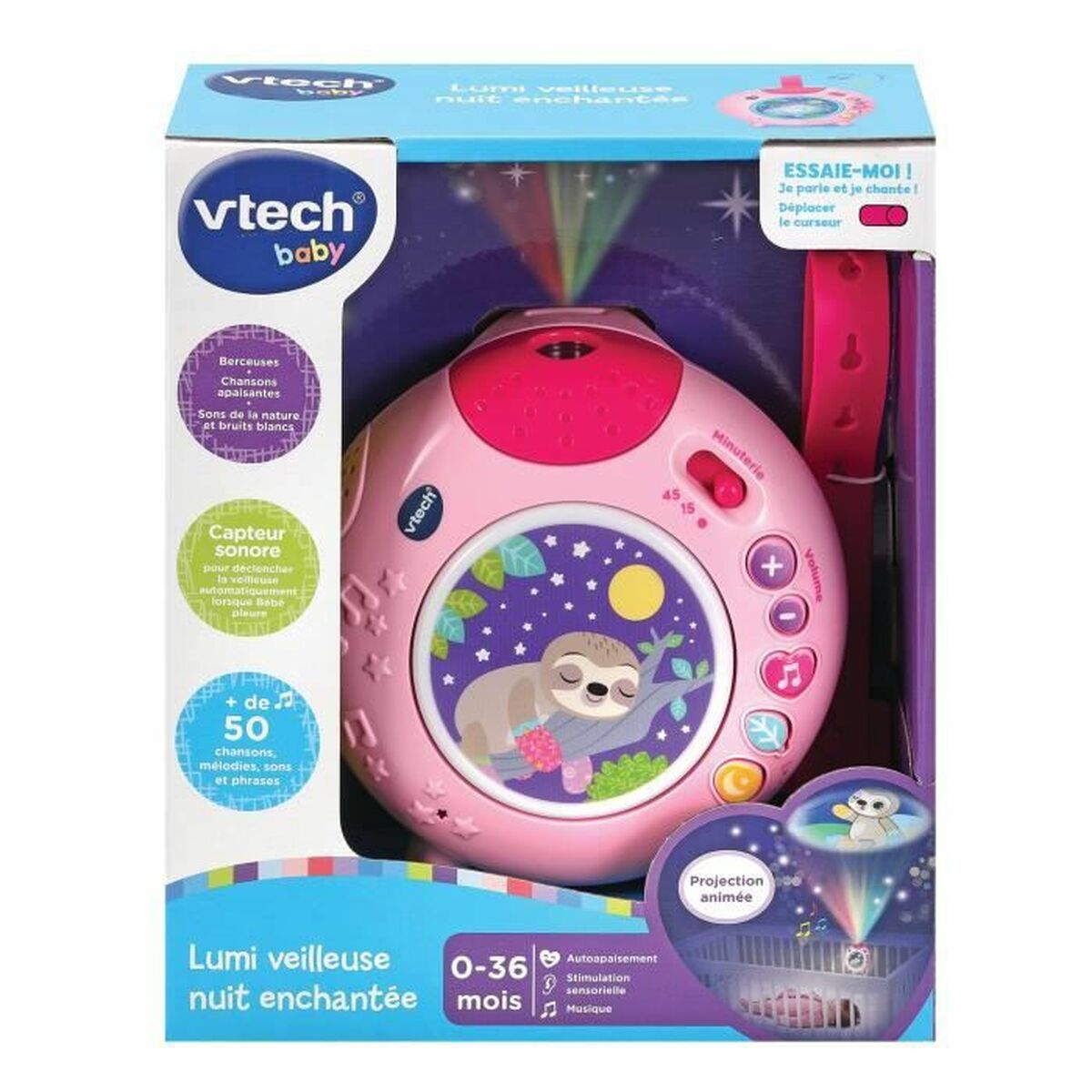 Vtech Baby Projector Vtech Baby Lumi Veilleuse Nuit Enchantee Pink