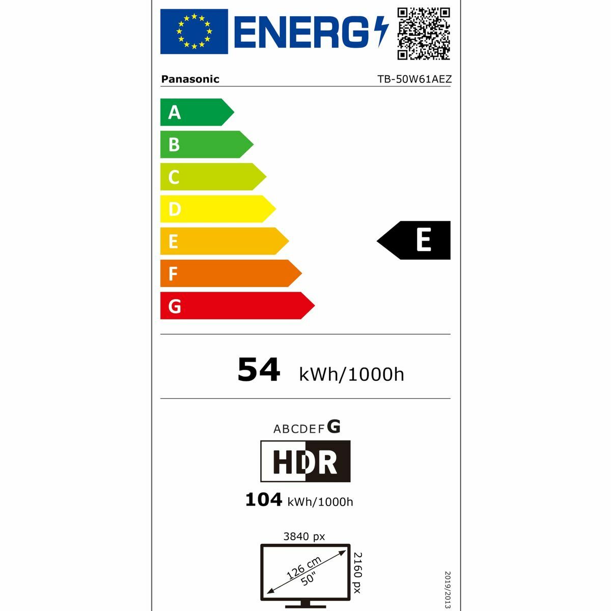 Panasonic Smart Tv Panasonic Tb50W61Aez 4K Ultra Hd 50" Led Dvb-T2 Dvb-S2