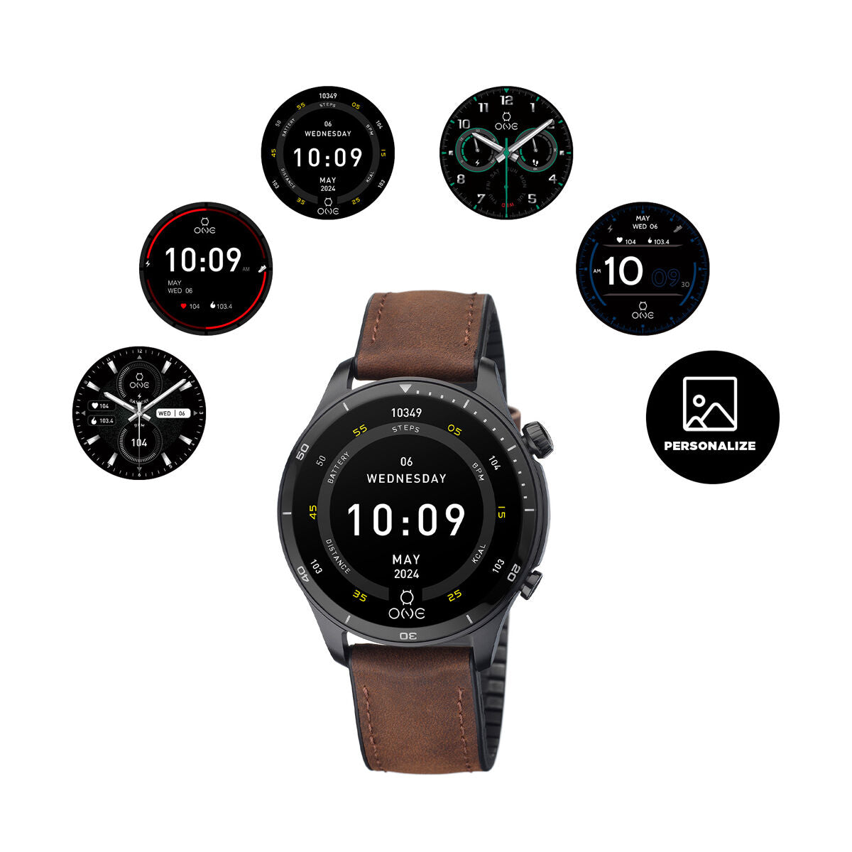 One Smartwatch One Osw0100Bp41J 41 Mm Men
