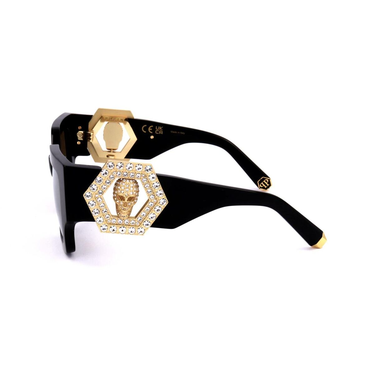Philipp Plein Ladies' Sunglasses Philipp Plein Spp103S Shiny Grey Gold
