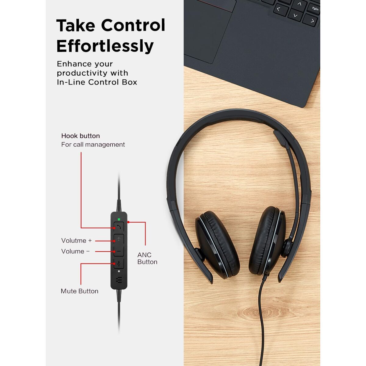 Lenovo Headphones Lenovo 4Xd1M39029 Black