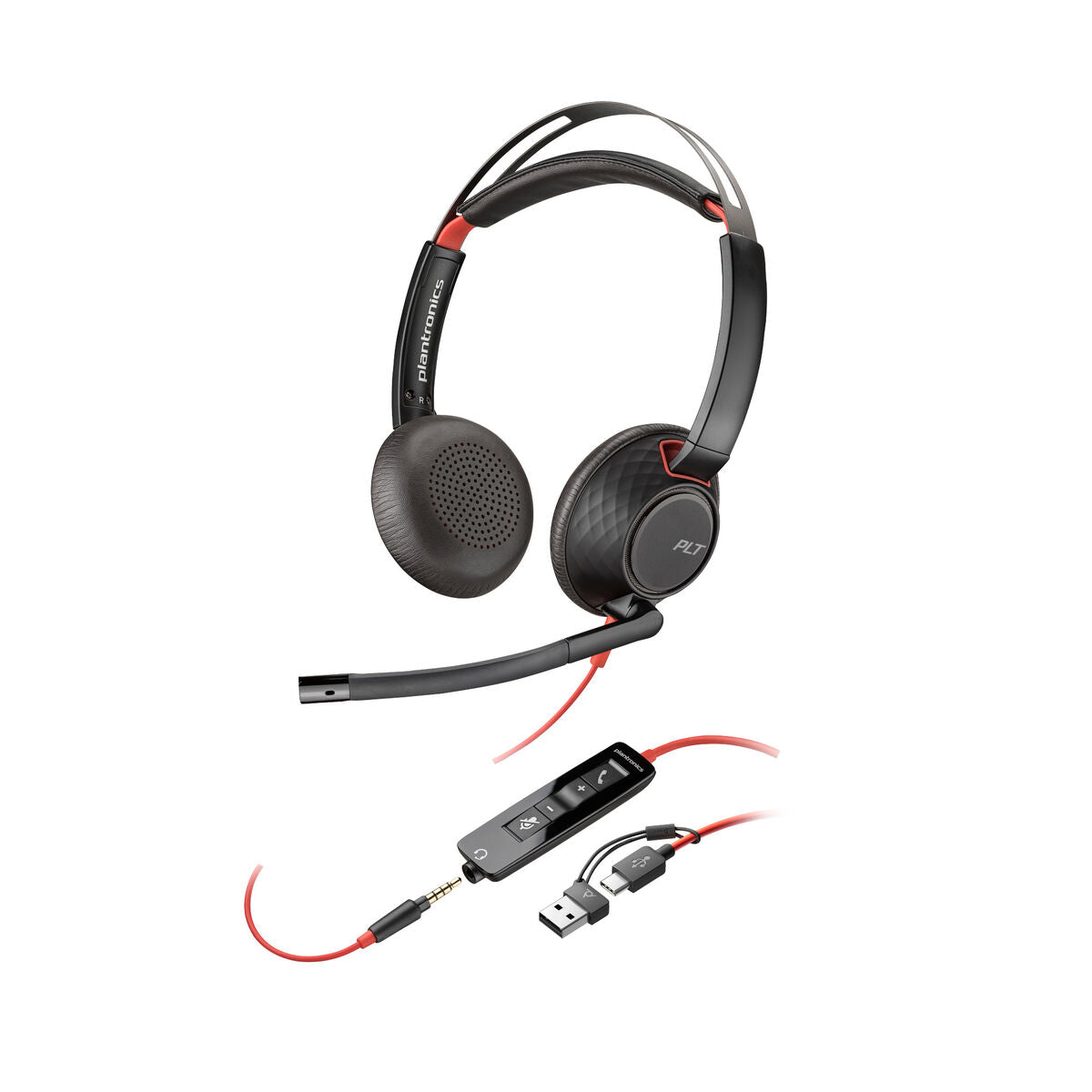 Poly Headphones With Microphone Poly Blackwire 5220 Black