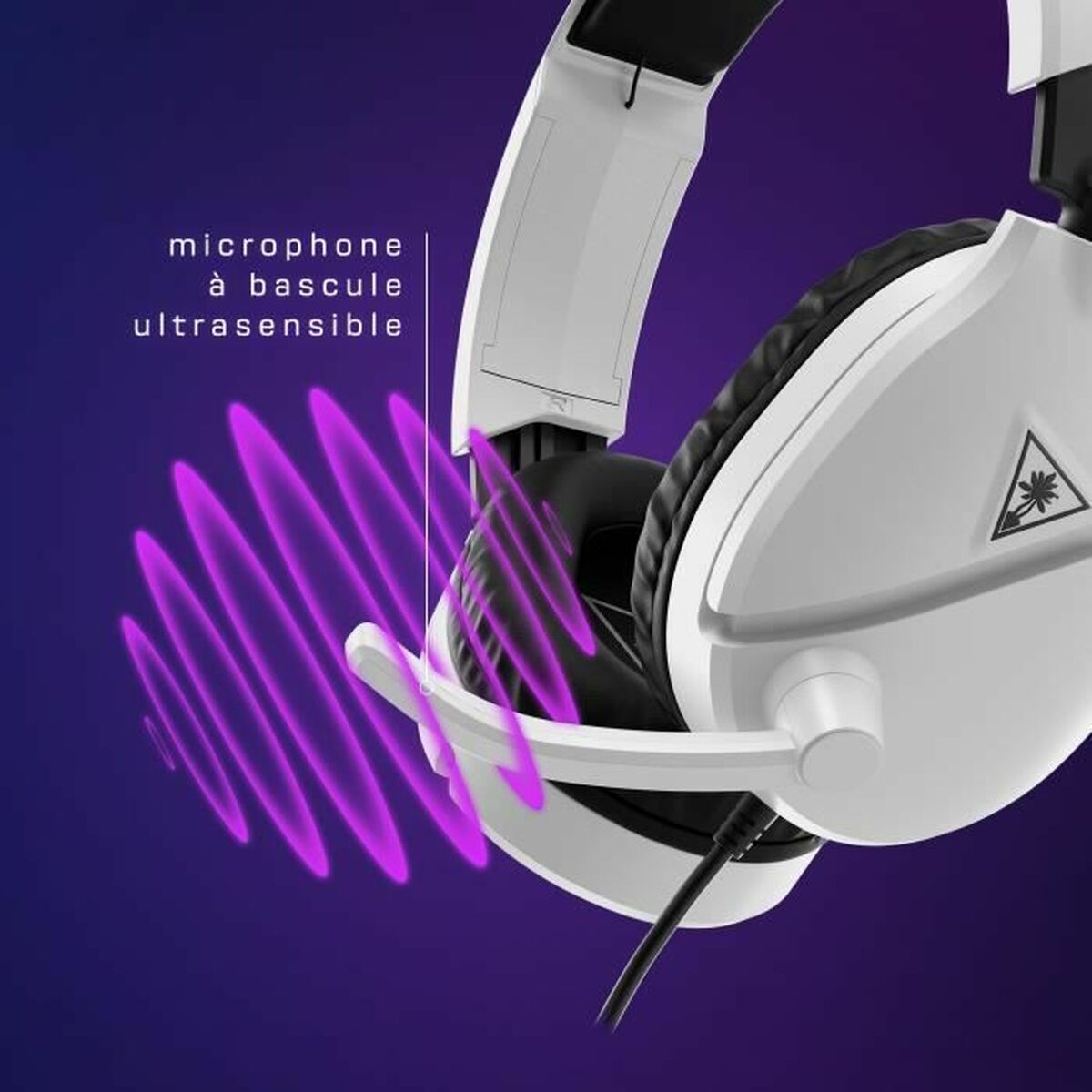 Turtle Beach Headphones With Microphone Turtle Beach Tbs-2001-15 White Black
