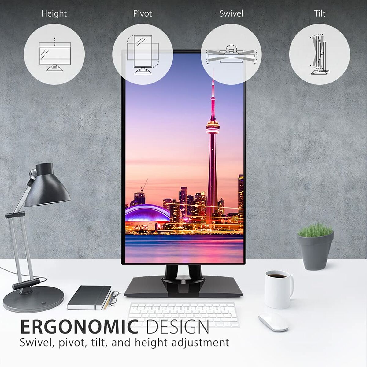 Viewsonic Monitor Viewsonic Va24E1-H Full Hd 24"