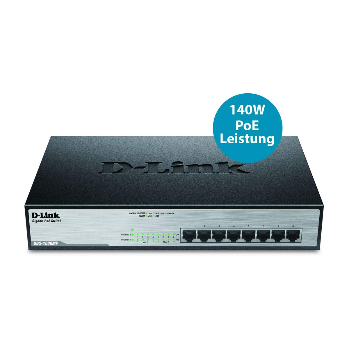 D-Link Desktop Switch D-Link Dgs-1008Mp