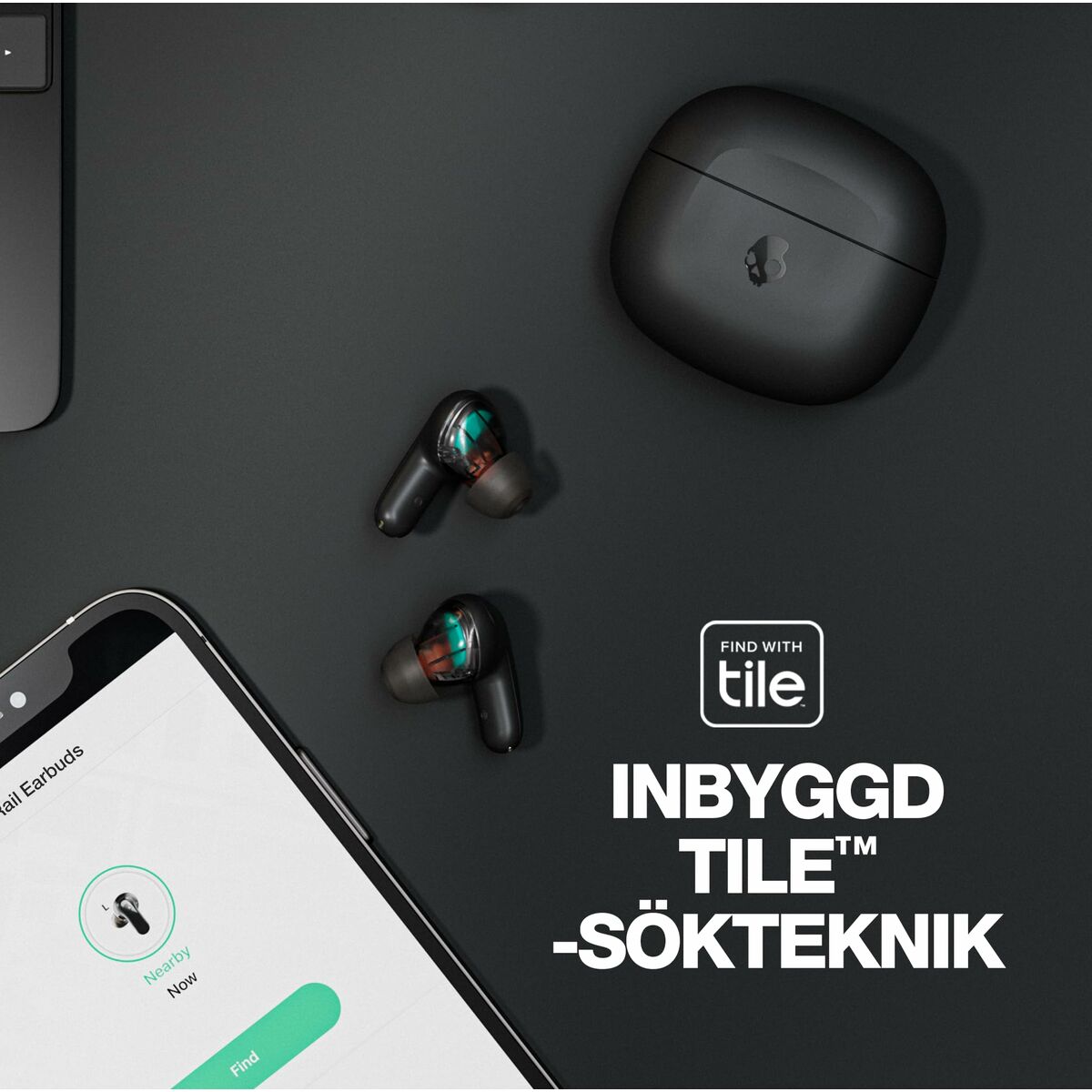 Skullcandy In-Ear Bluetooth Headphones Skullcandy S2Rlw-Q740 Black