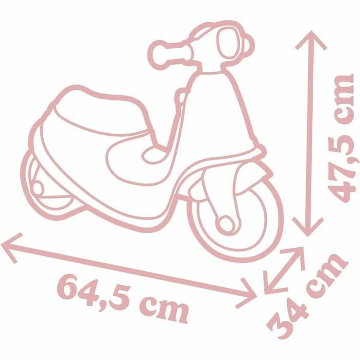 Smoby Tricycle Smoby Scooter Pink