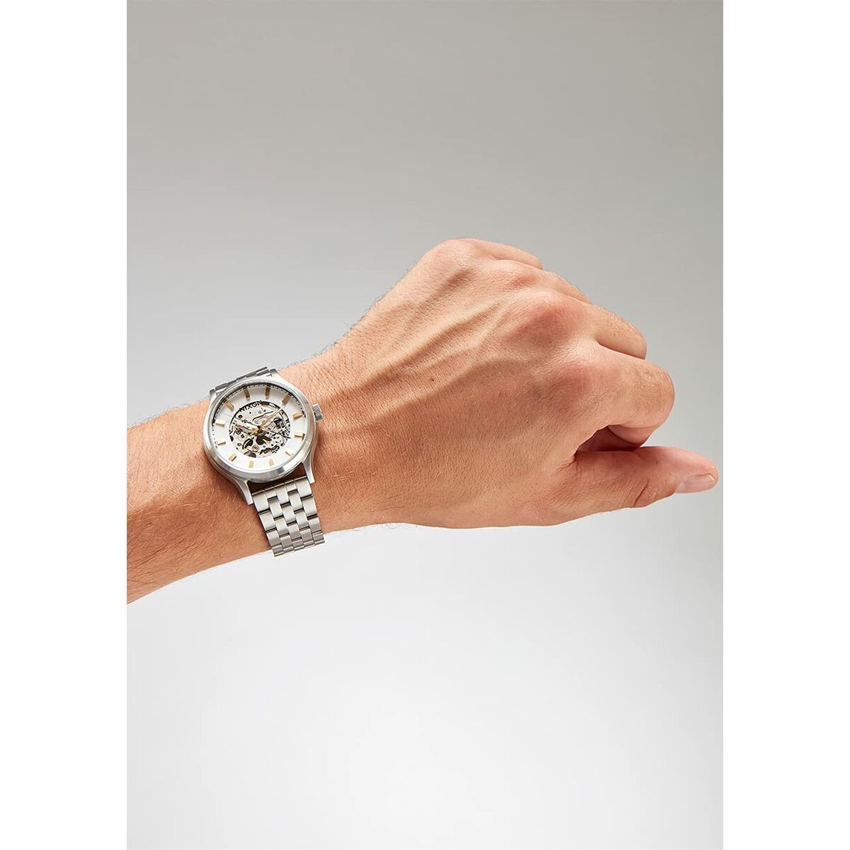 Nixon Men's Watch Nixon A1323-179 Silver (Ø 40 Mm)