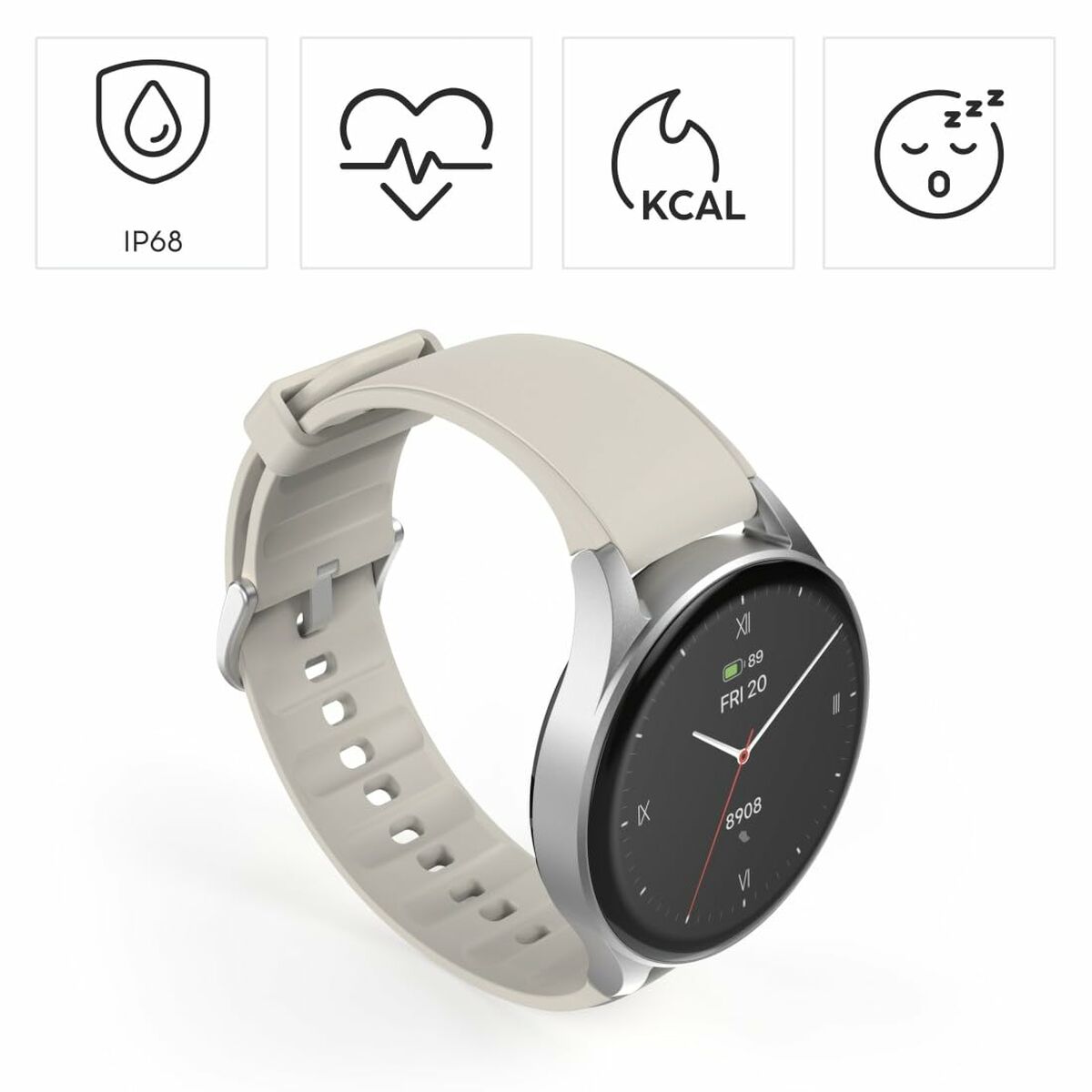 Hama Smartwatch Hama 00178612 8900 Silver 1,3"