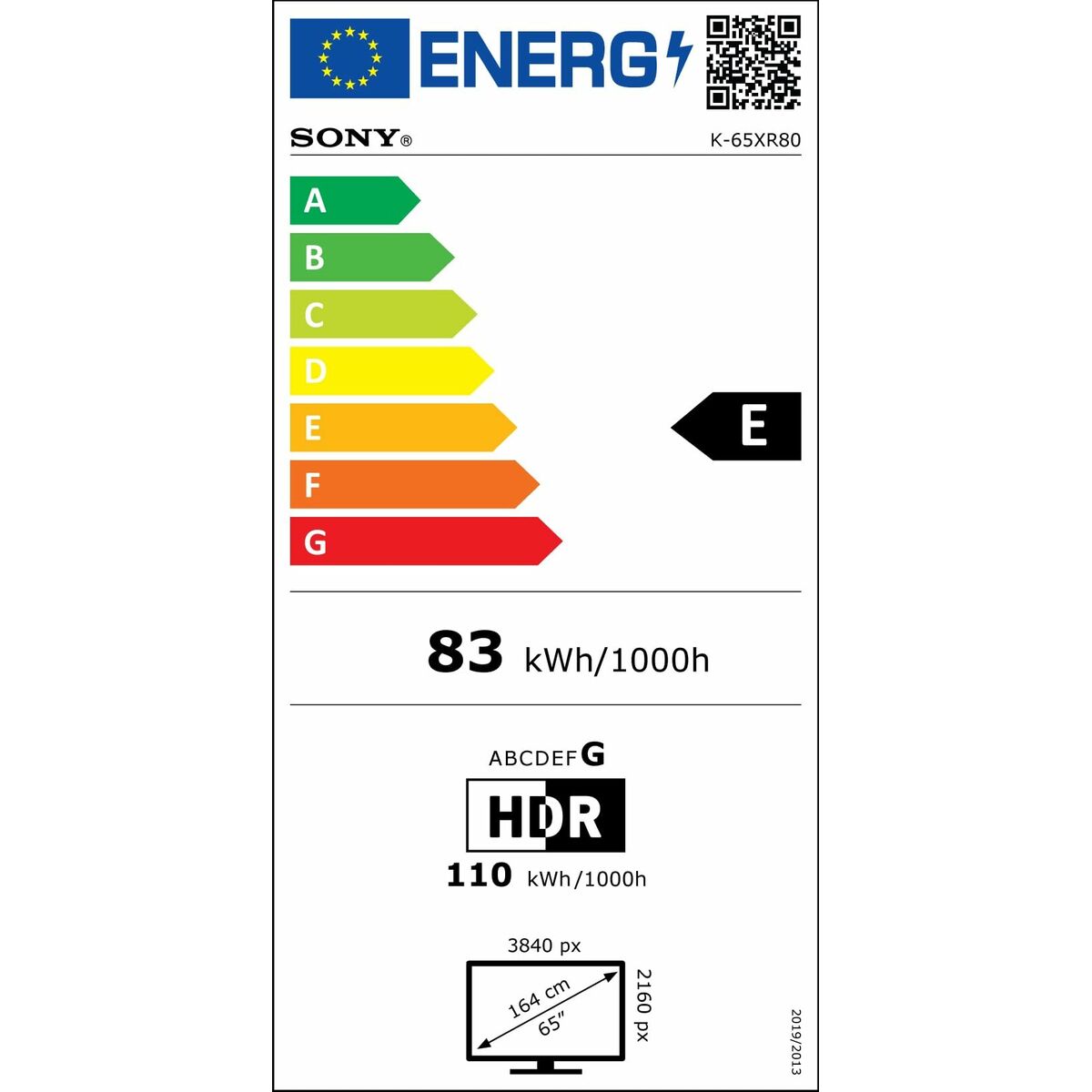 Sony Smart Tv Sony K65Xr80 4K Ultra Hd 65" Led Hdr Oled