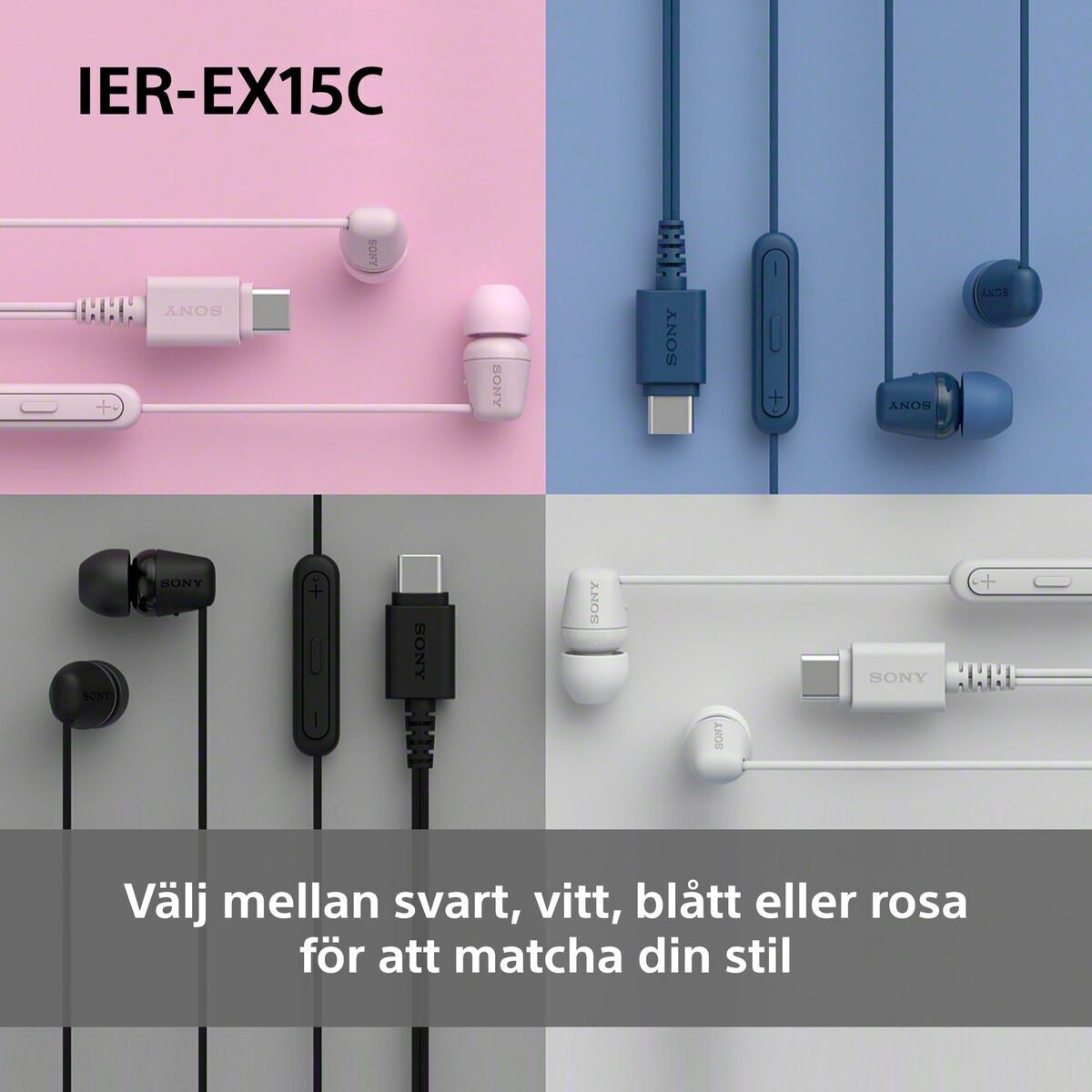 Sony Headphones Sony Ierex15Cw White