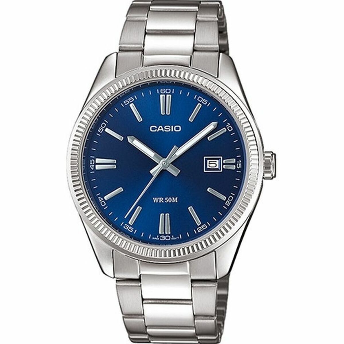 Casio Men's Watch Casio Mtp-1302Pd-2Avef Stainless Steel Analogue Quartz Silver