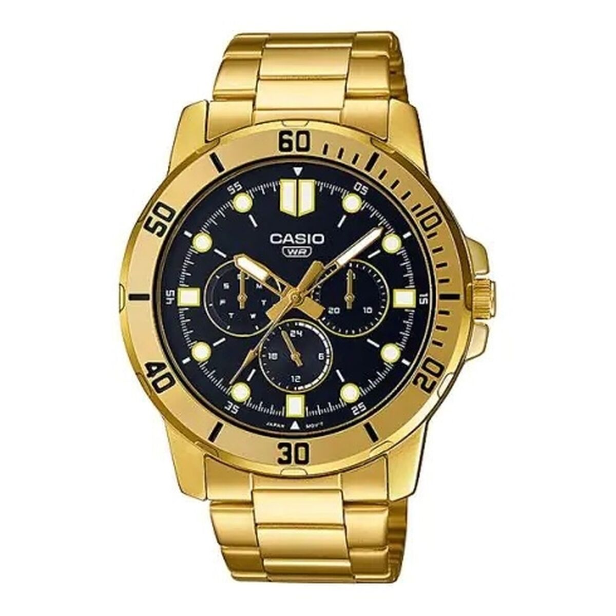 Casio Men's Watch Casio Diver Multifuction Gold - Black (Ø 49 Mm)