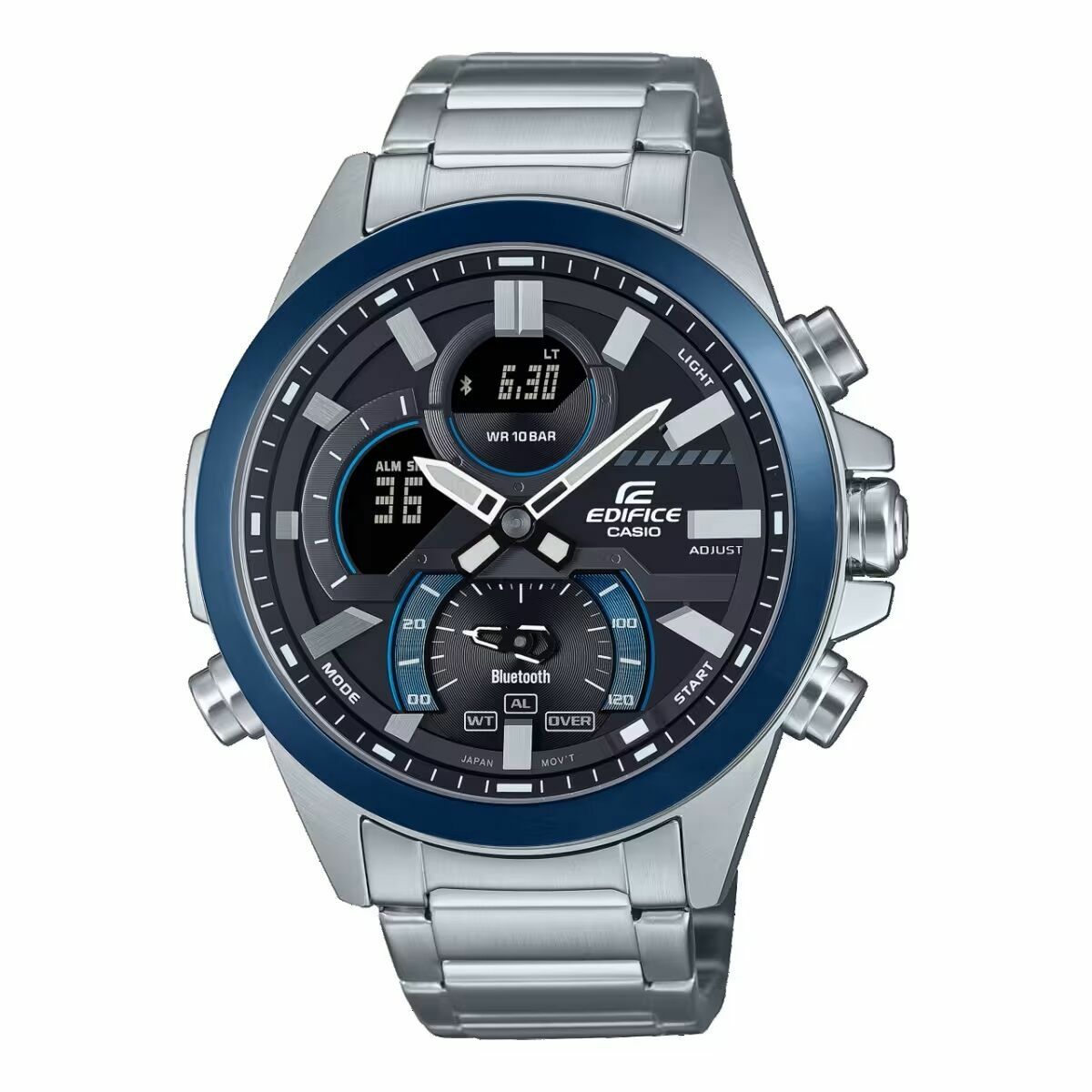 Casio Men's Watch Casio Ecb-30Db-1Aef Black Silver