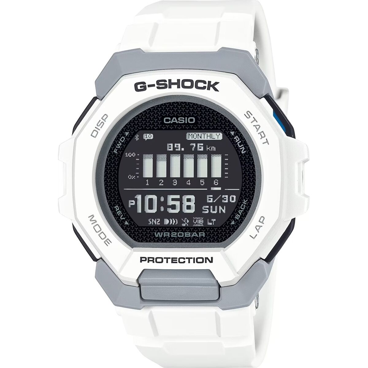Casio G-Shock Men's Watch Casio G-Shock G Squad -  Sunny Side Style Black (Ø 47,5 Mm)