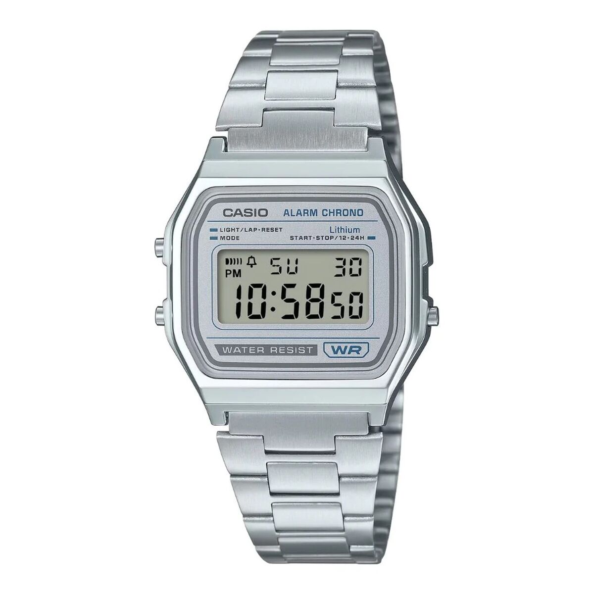 Casio Men's Watch Casio A158Wea-7Ef Silver (Ø 33 Mm)
