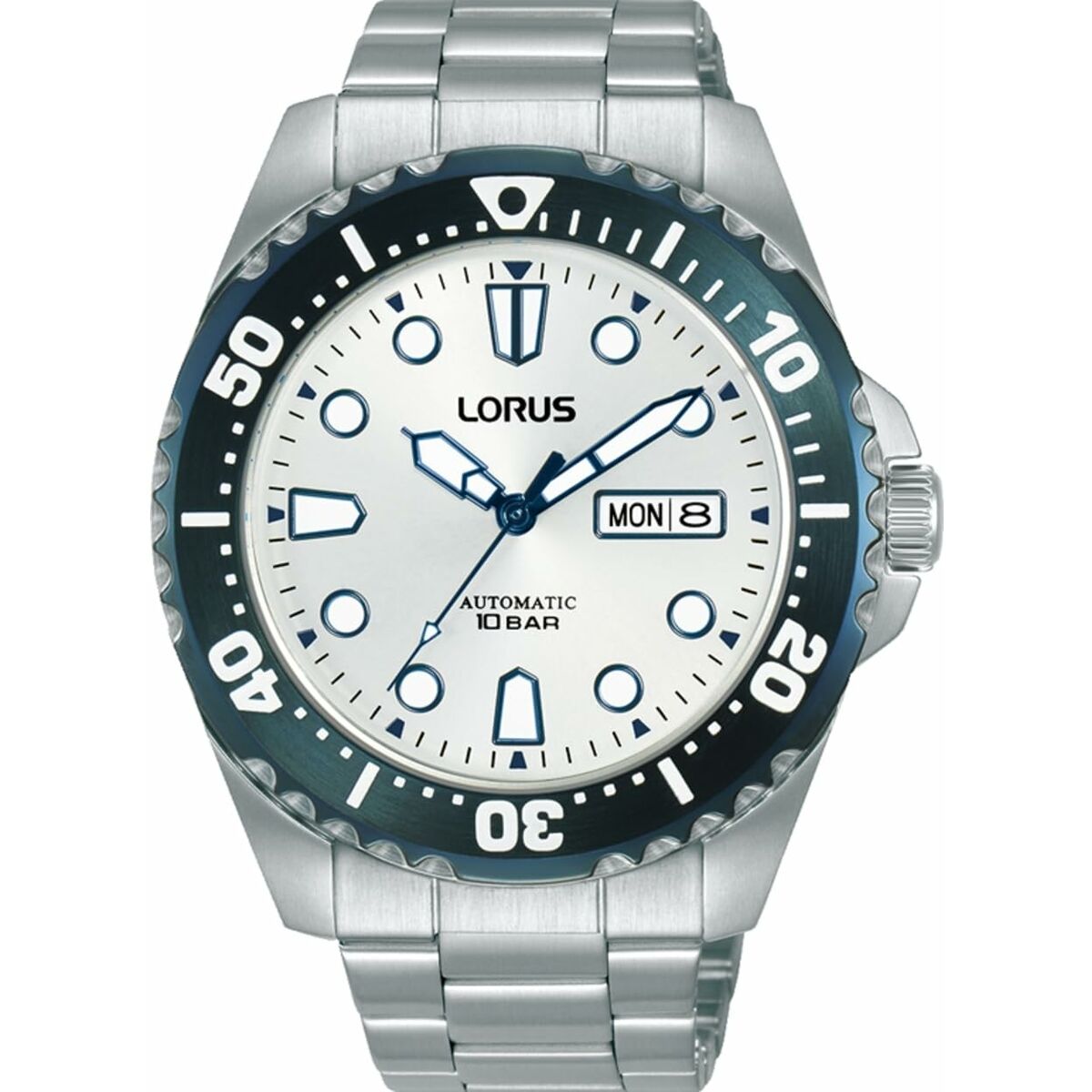 Lorus Men's Watch Lorus Rl477Bx9 White Silver