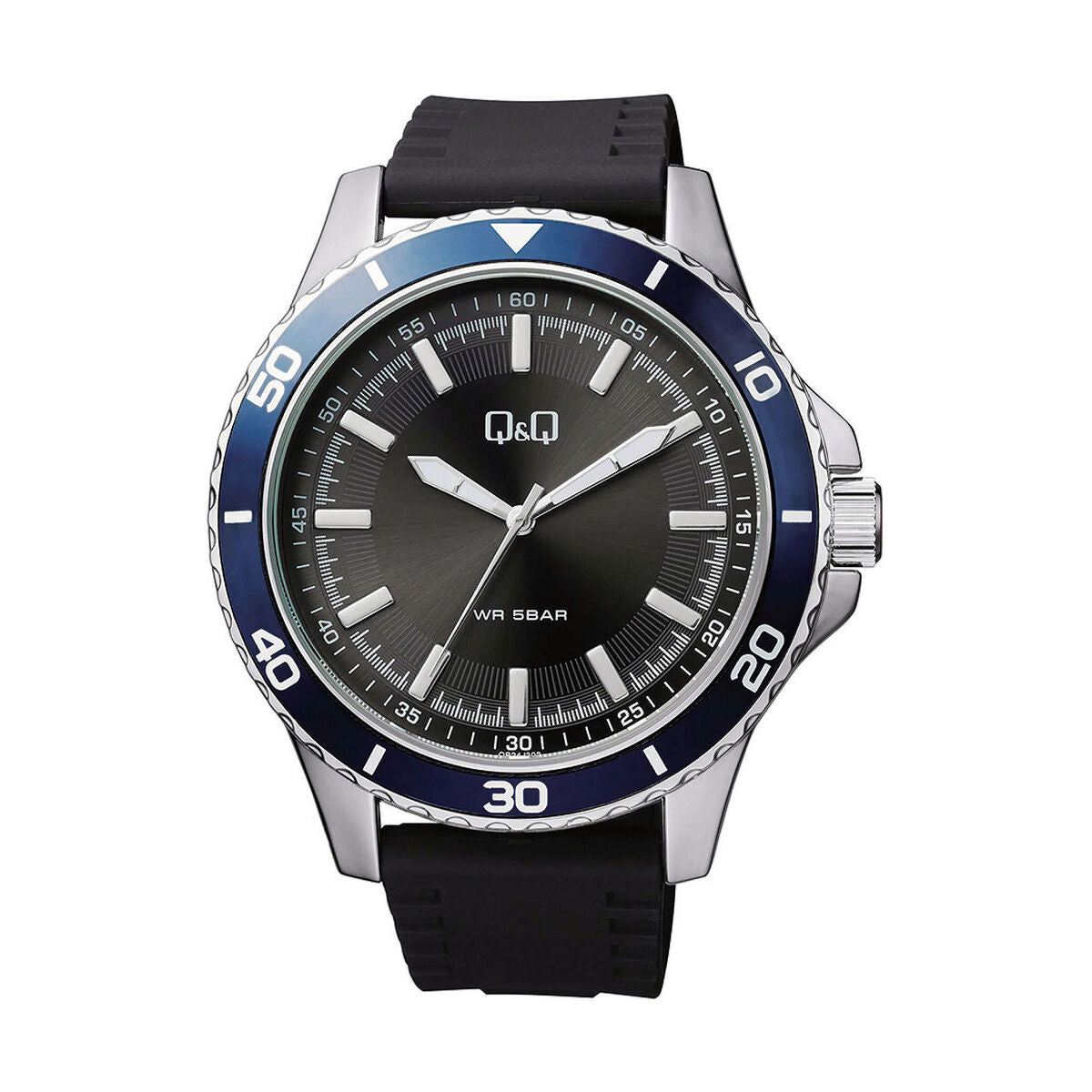 Q&Q Men's Watch Q&Q Qb24J302Y Black (Ø 48 Mm)
