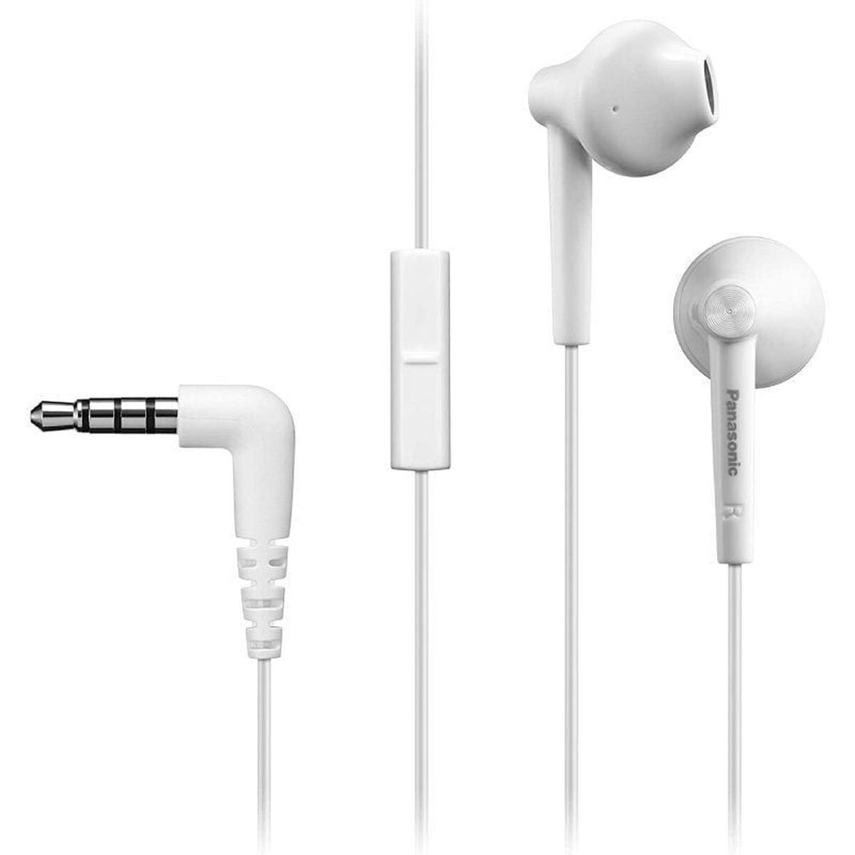 Panasonic Headphones With Microphone Panasonic Rp-Tcm55E-W White