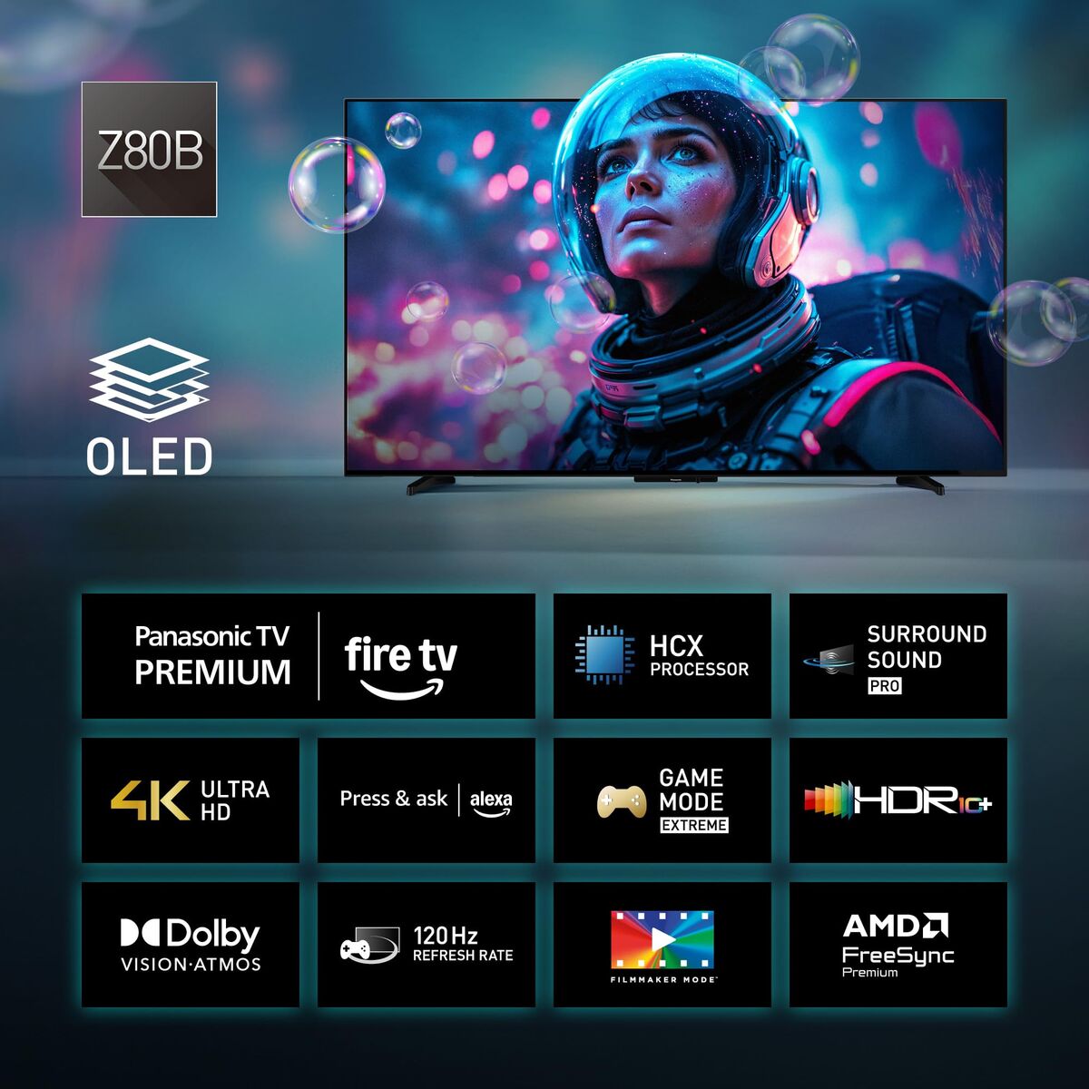 Panasonic Smart Tv Panasonic Tv55Z80Bez 4K Ultra Hd 55" Oled