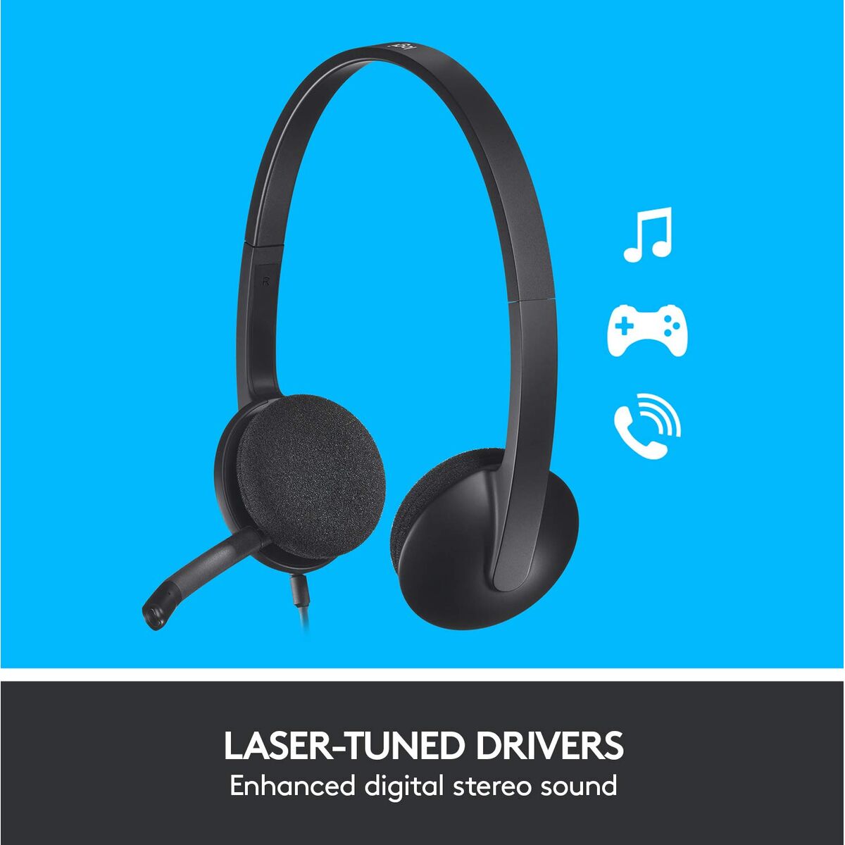 Logitech Headphones With Microphone Logitech 981-000475 Black