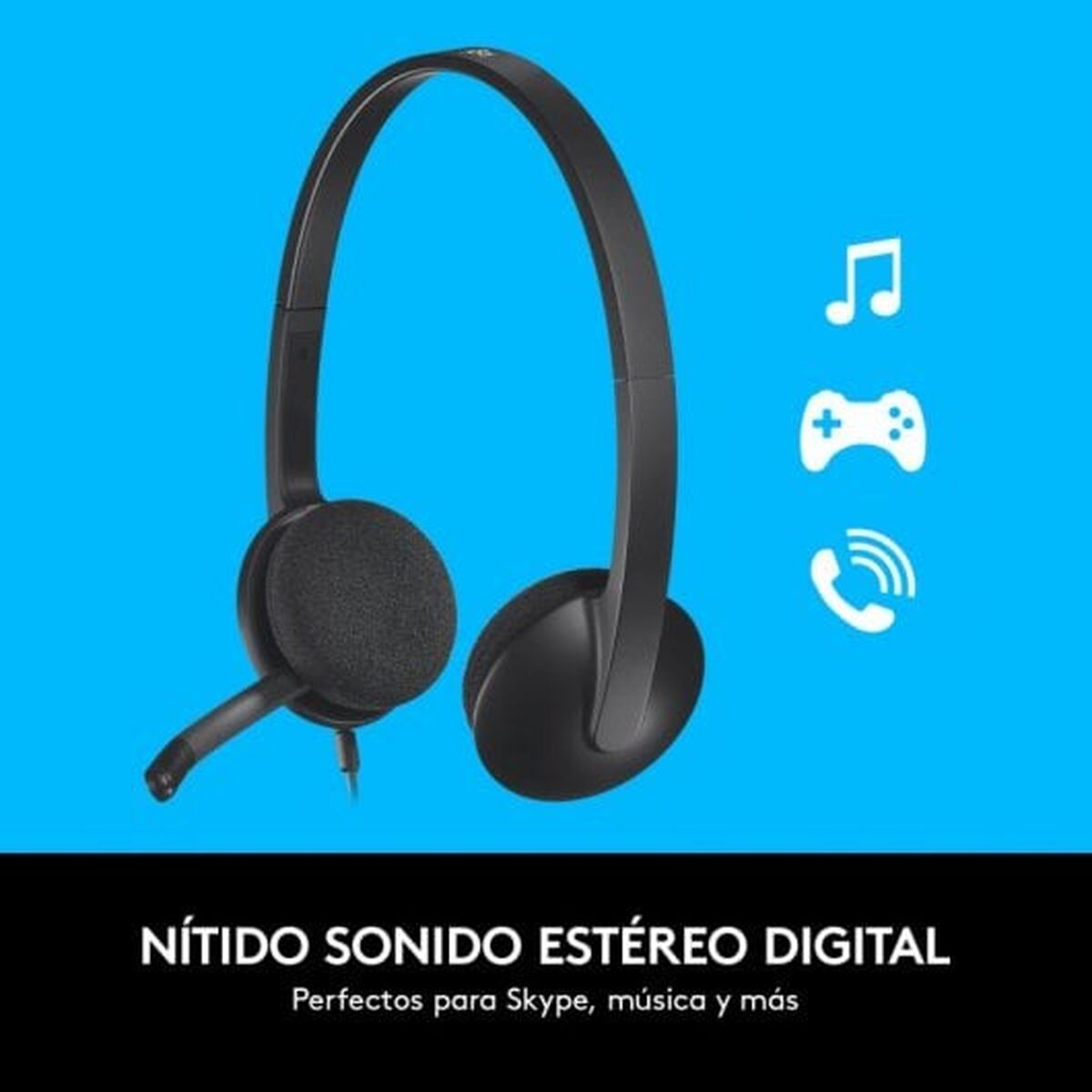 Logitech Headphones With Microphone Logitech 981-000475 Black
