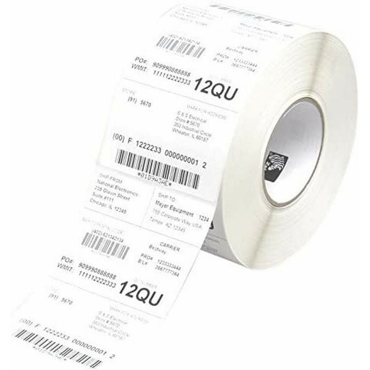 Zebra Printer Labels Zebra Perform 1000T White Ø 25 Mm (12 Units)