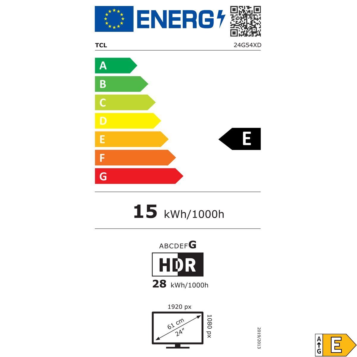 Tcl Monitor Tcl 24G54 23,8" Full Hd
