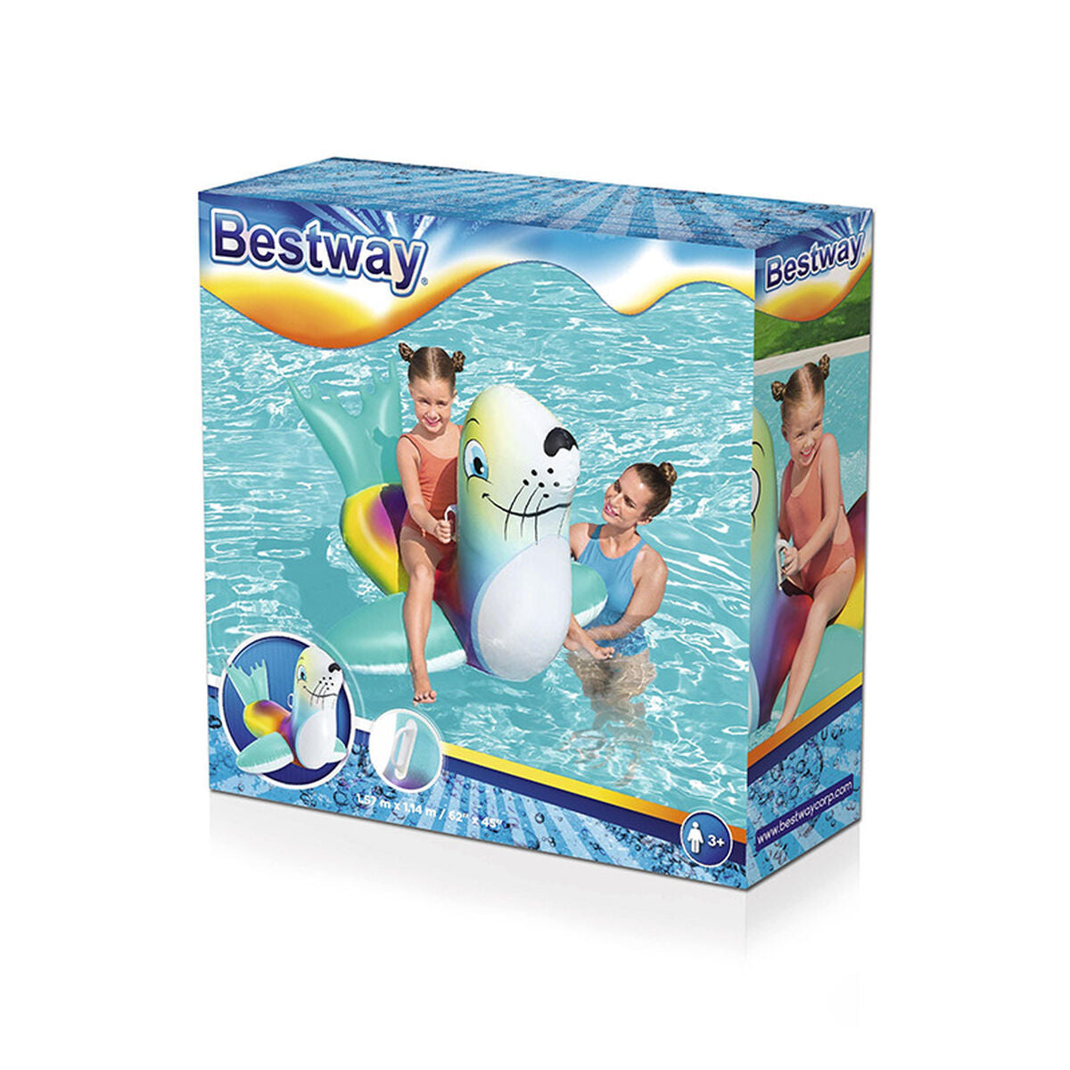 Bestway Inflatable Pool Figure Bestway Seal 157 X 114 Cm 140 X 141 X 93 Cm