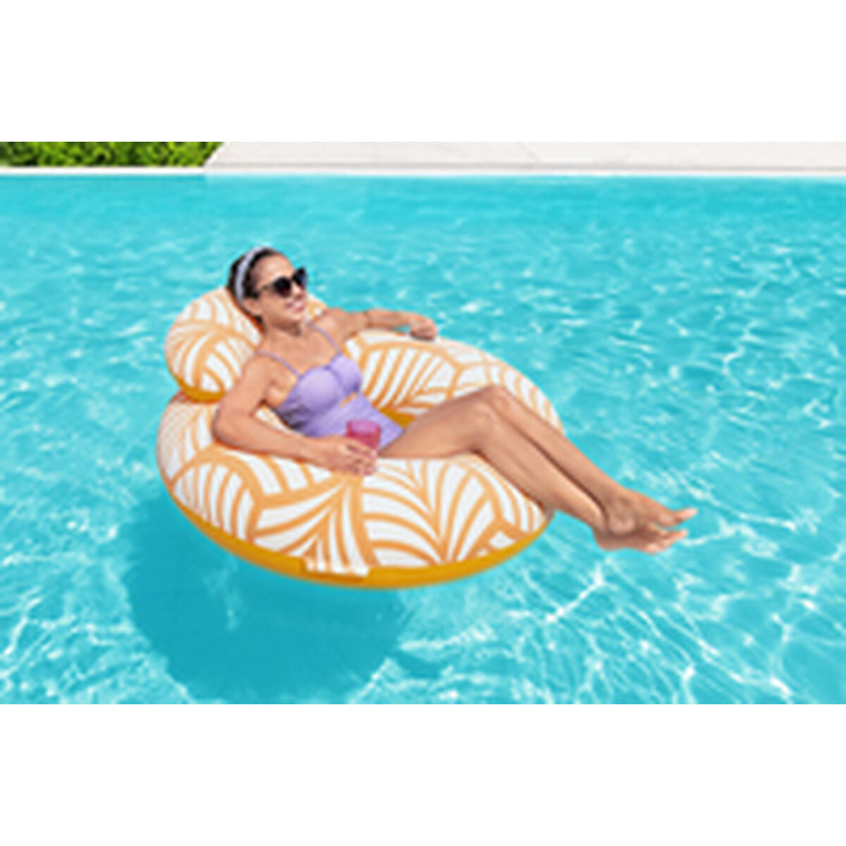 Bestway Inflatable Pool Chair Bestway Deluxe 118 X 117 Cm Orange