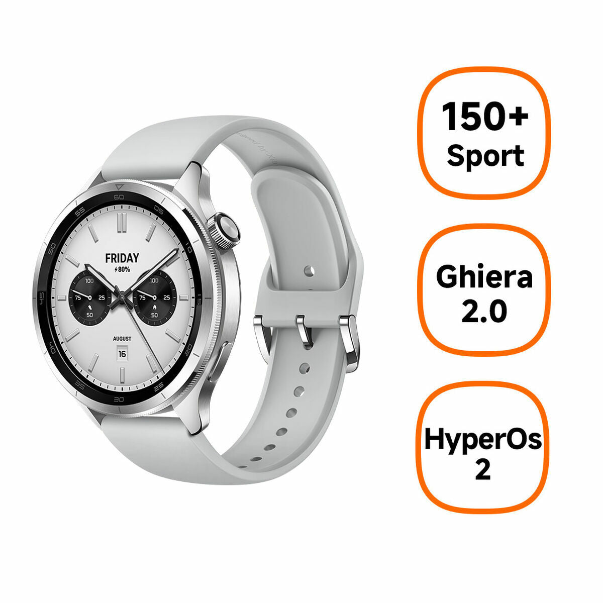 Xiaomi Smartwatch Xiaomi Watch S4 Silver 1,43"