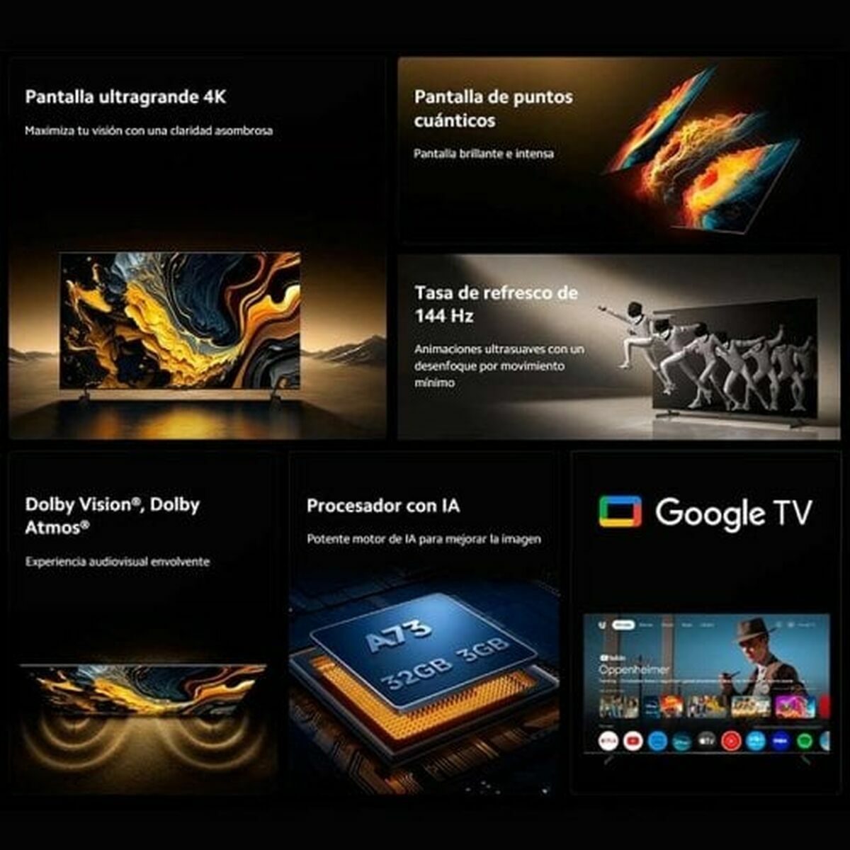 Xiaomi Smart Tv Xiaomi Ela5692Eu 100" 4K Ultra Hd Led Hdr Qled (Refurbished A)