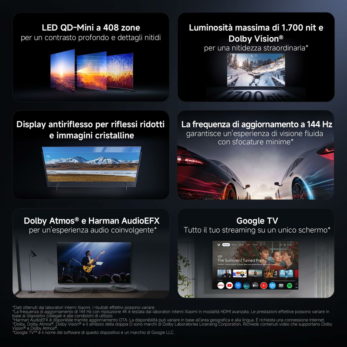 Xiaomi Smart Tv Xiaomi Ela6300Eu 4K Ultra Hd Qled
