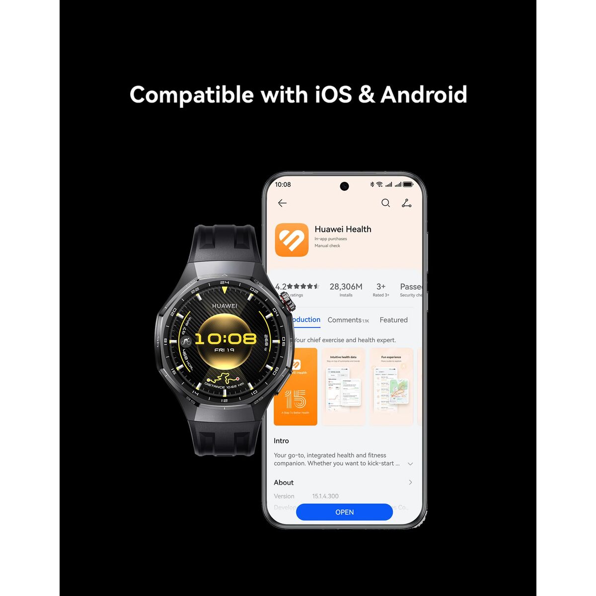 Huawei Smartwatch Huawei Watch Gt 6 Pro 46Mm Atum-B29M Silver 1,47" 46 Mm