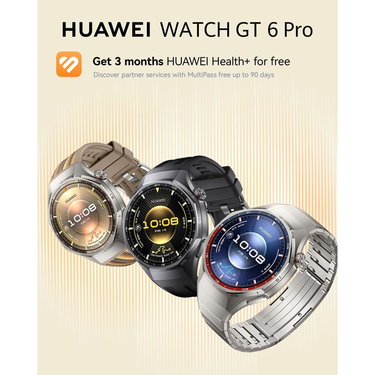 Huawei Smartwatch Huawei Watch Gt 6 Pro 46Mm Atum-B29M Brown 1,47" 46 Mm Ø 46 Mm