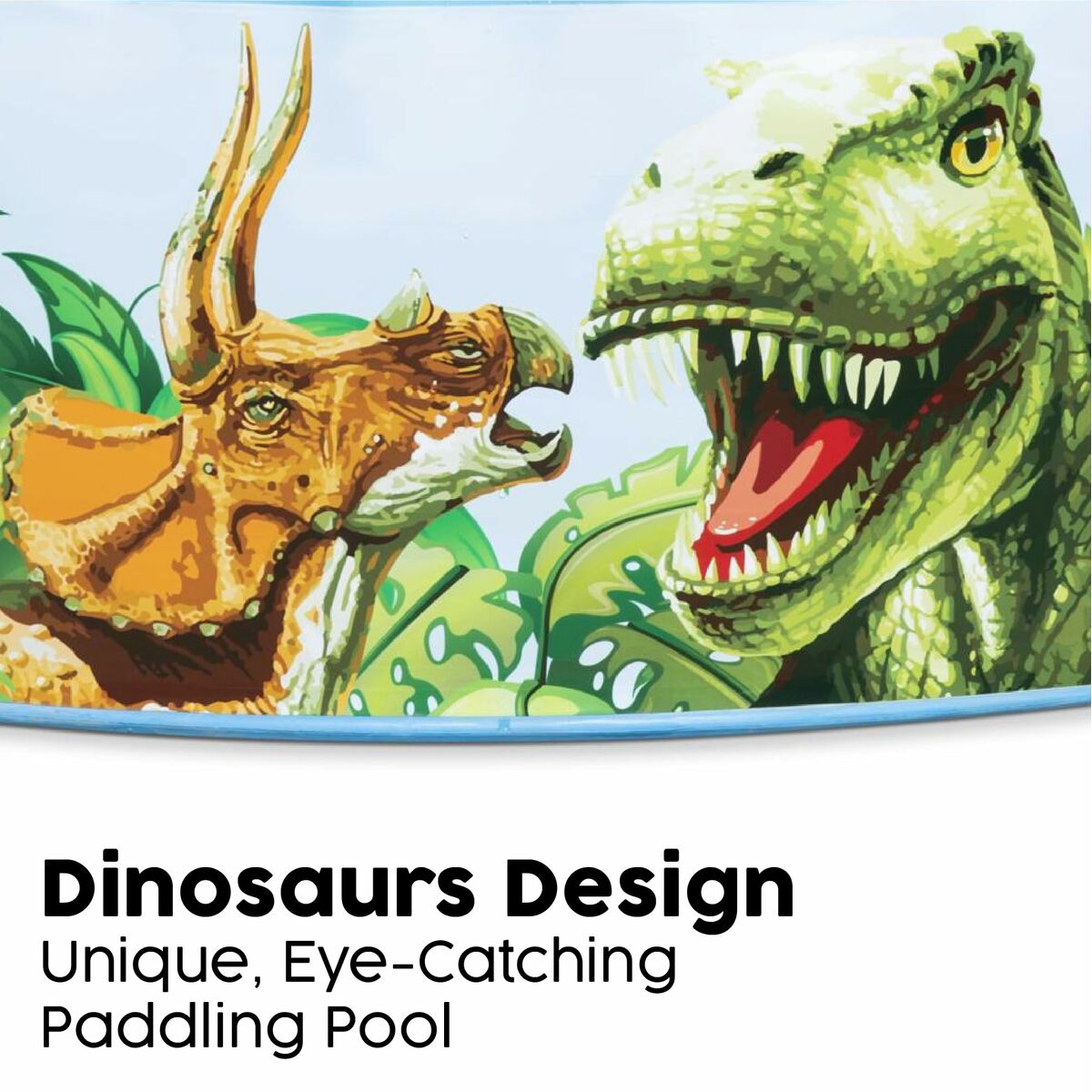 Bestway Inflatable Paddling Pool For Children Bestway Dinosaurs 183 X 38 Cm