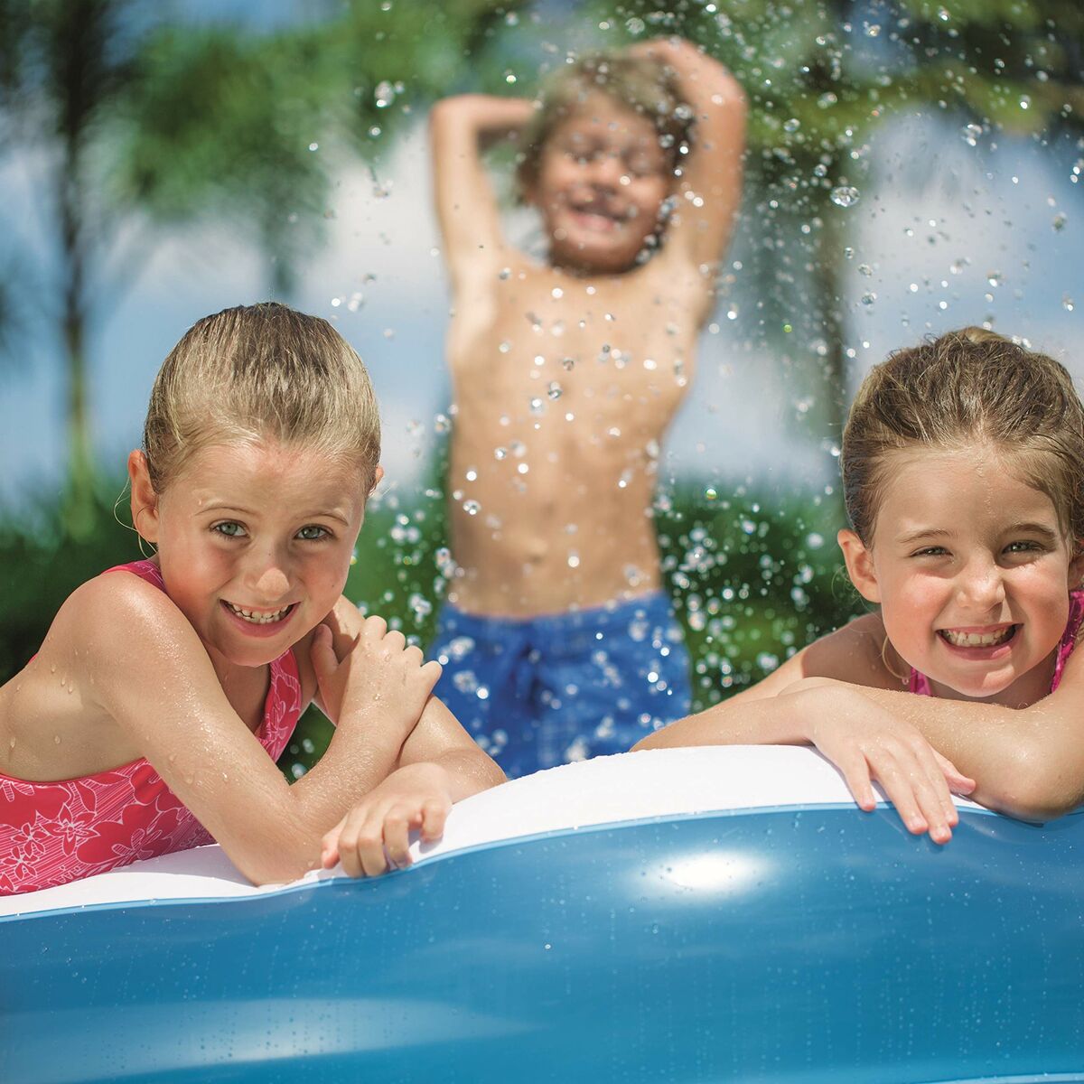 Bestway Inflatable Paddling Pool For Children Bestway Multicolour 305 X 183 X 46 Cm