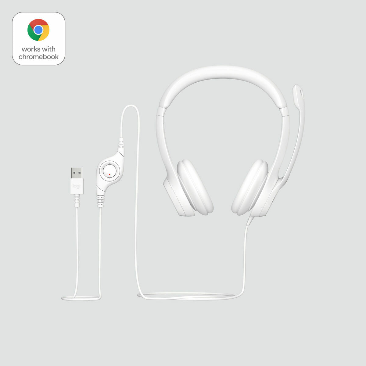 Logitech Headphones Logitech H390 White