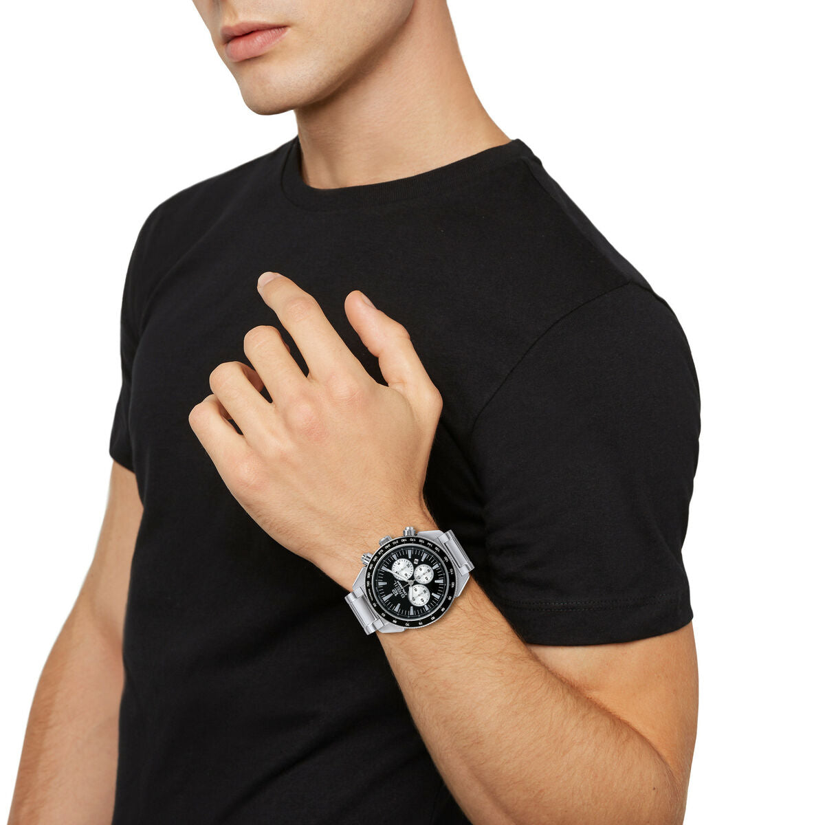 Breil Men's Watch Breil Tw1924 Black Silver (Ø 44 Mm)