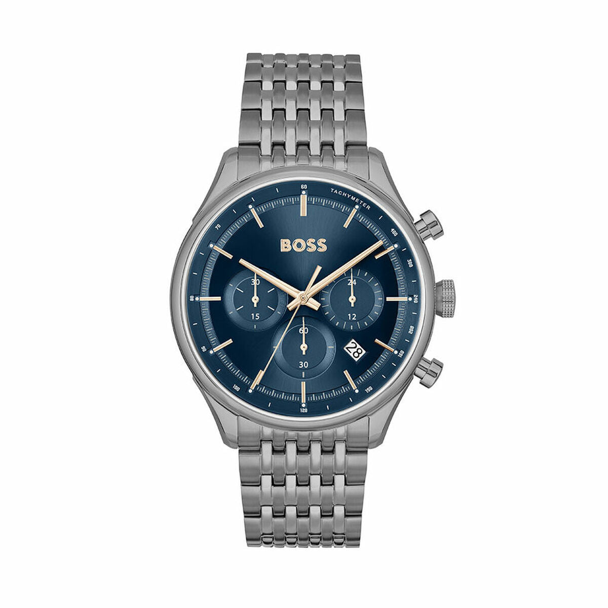 Hugo Boss Unisex Watch Hugo Boss 1514083 Navy Blue Dark Grey (Ø 45 Mm)