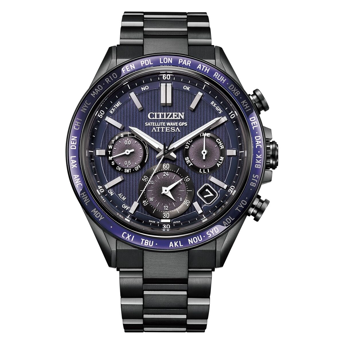 Citizen Men's Watch Citizen Attesa Titanium Black (Ø 44,5 Mm)
