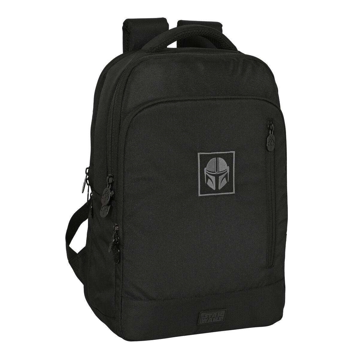 The Mandalorian Rucksack For Laptop And Tablet With Usb Output The Mandalorian Black