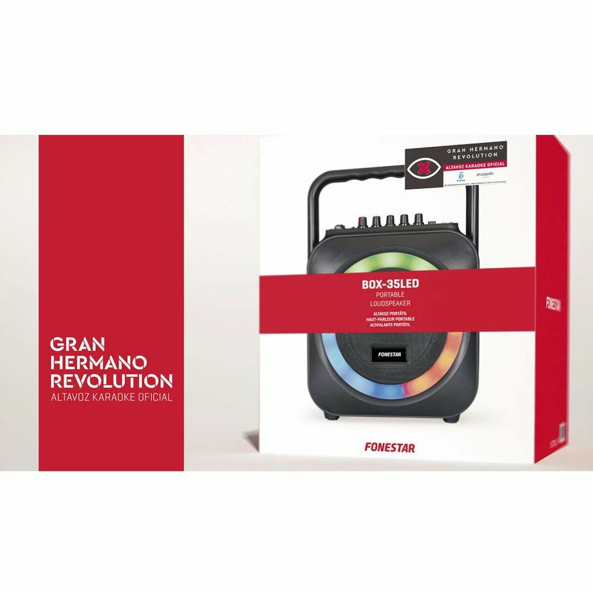 Fonestar Pc Speakers Fonestar Box-35Led Black Amber