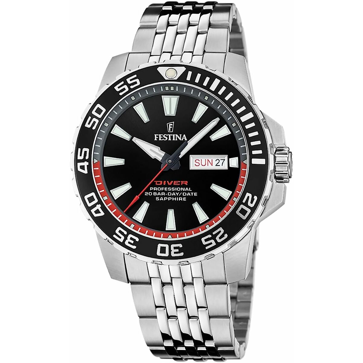 Festina Men's Watch Festina F20661/3 Black Silver