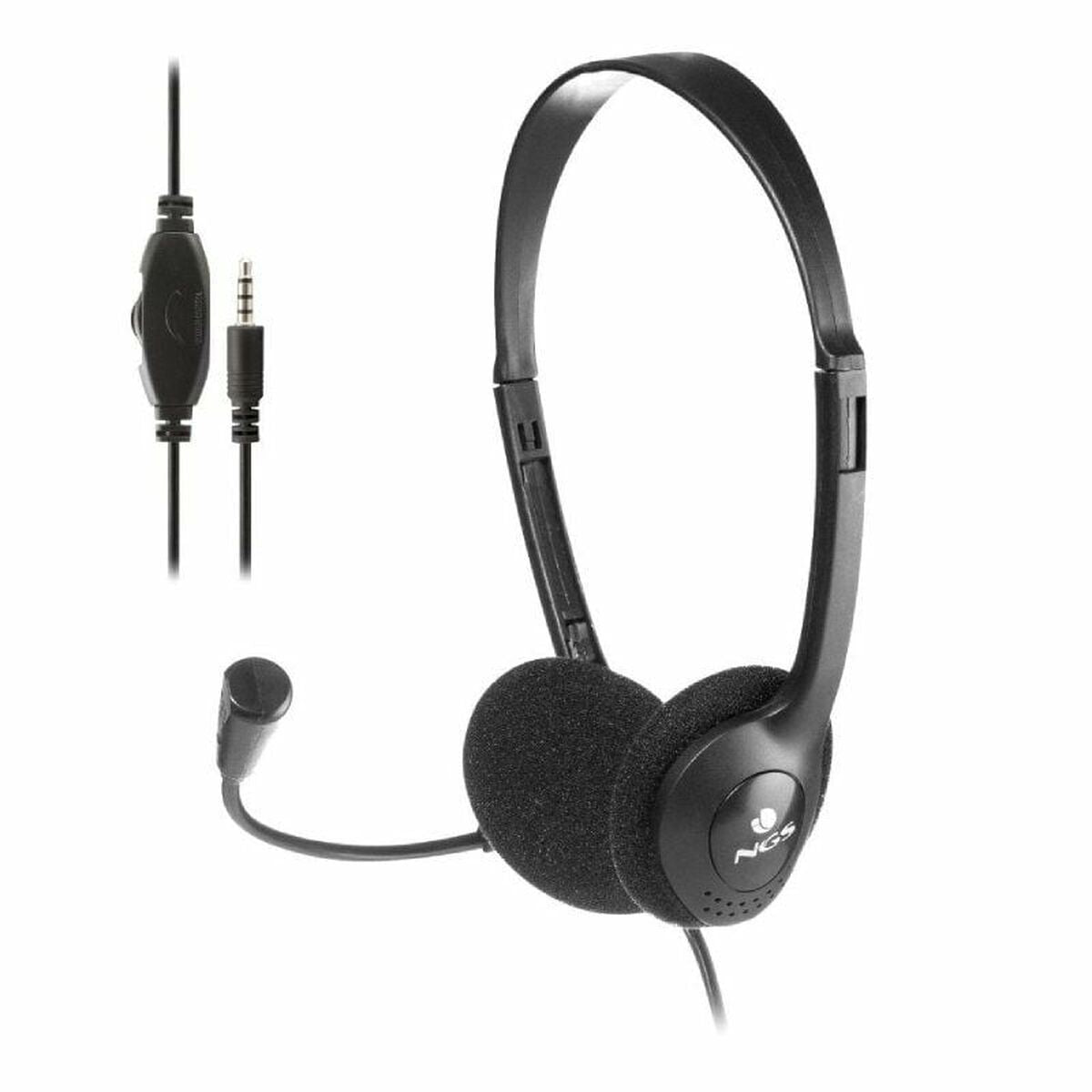 Ngs Headphones With Microphone Ngs Ms103Max Black