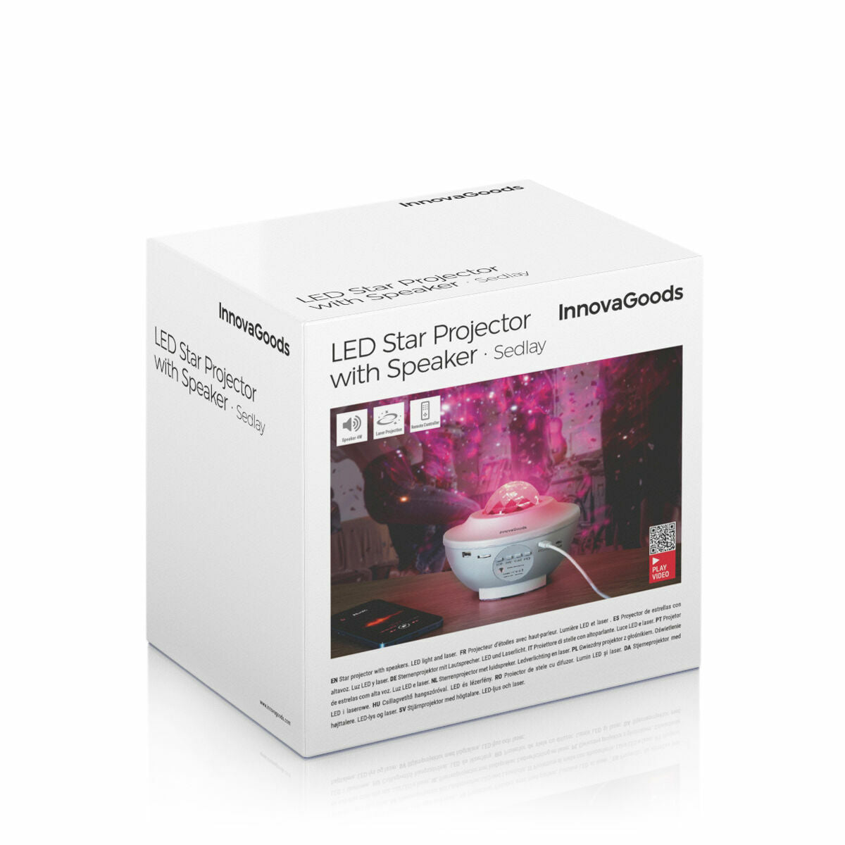 Innovagoods Led Star Projector With Speaker Sedlay Innovagoods