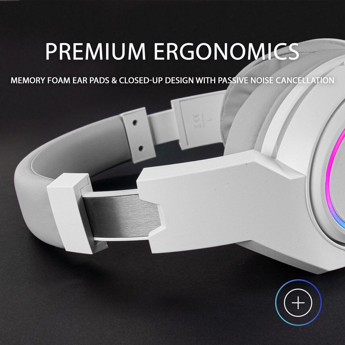 Mars Gaming Headphones With Microphone Mars Gaming Mhw-100 White