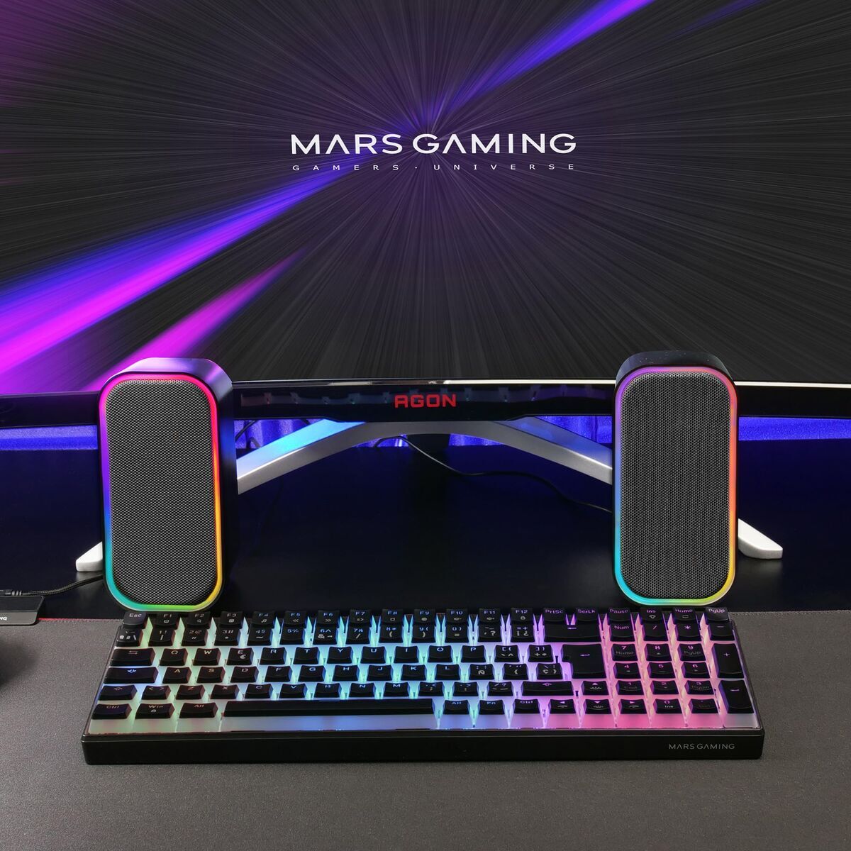 Mars Gaming Pc Speakers Mars Gaming Msom Black 20 W