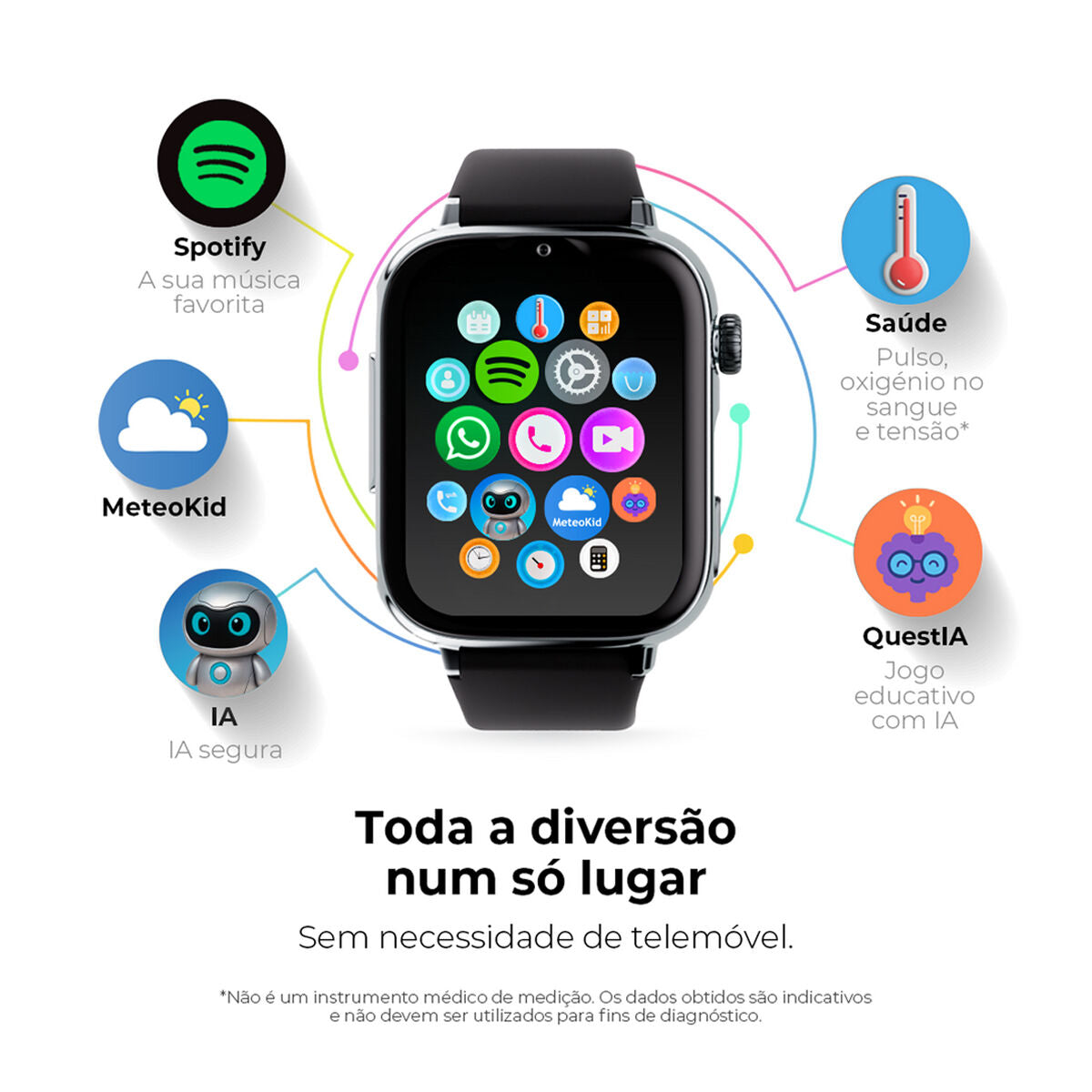 Savefamily Smartwatch Savefamily Green Silver